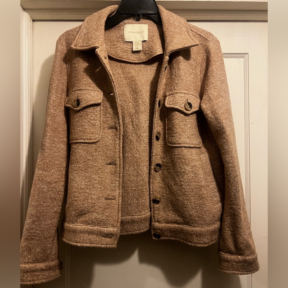 Cynthia Rowley Wool Blend Shacket Jacket